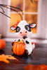 4.5" Resin Autumn Cow Figurines (2 Styles)