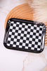 Black and White Checkered Small Personal Tray