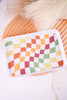 Colorful Wavy Checkered Small Personal Tray