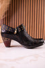 Western Inspired "Kacielou" Black leather Shoes