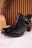 Western Inspired "Kacielou" Black leather Shoes