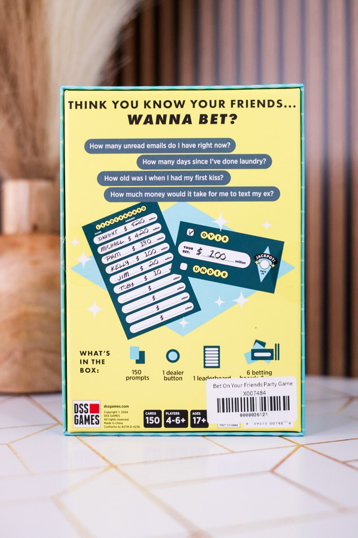 Bet On Your Friends Party Game