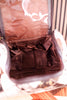 Travel Toiletry Bag in Brown Hair-On Leather