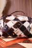 Travel Toiletry Bag in Brown Hair-On Leather