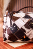 Travel Toiletry Bag in Brown Hair-On Leather