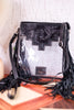 The Shayne Clear Crossbody Bag with Fringe
