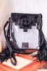 The Shayne Clear Crossbody Bag with Fringe