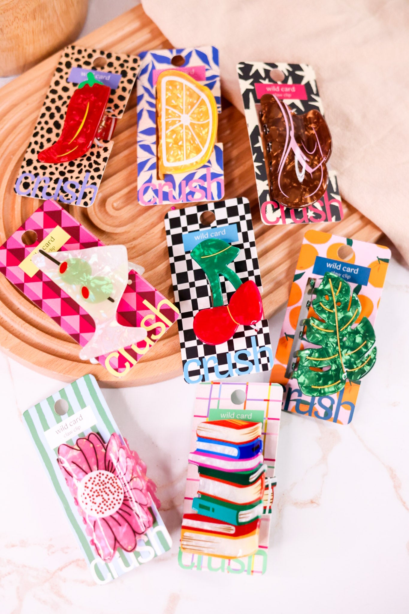 Wild Card Acrylic Claw Clips (8 Styles)