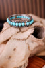 Turquoise Beaded Bracelet with Concho Border