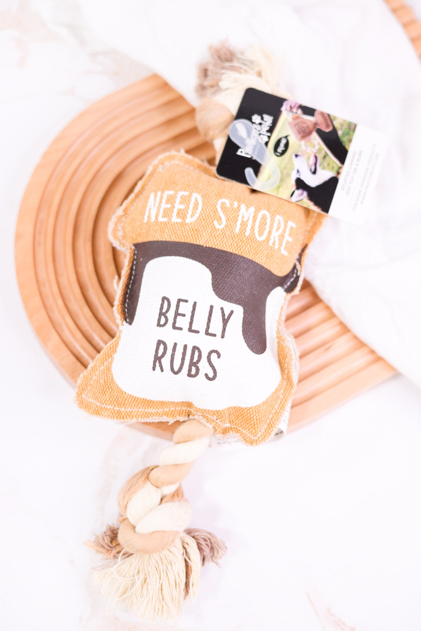 S'mores Canvas & Rope Dog Toy