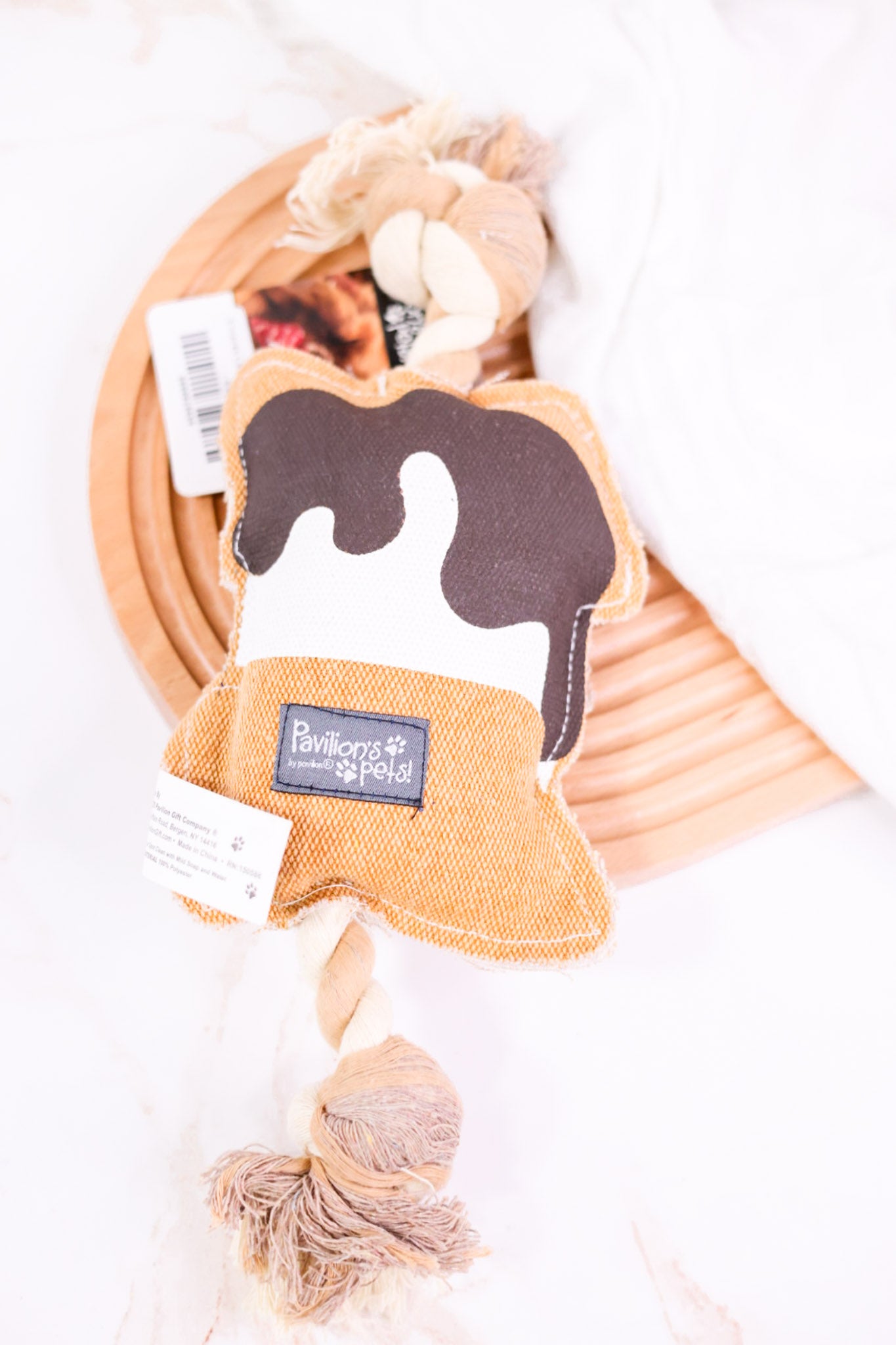 S'mores Canvas & Rope Dog Toy