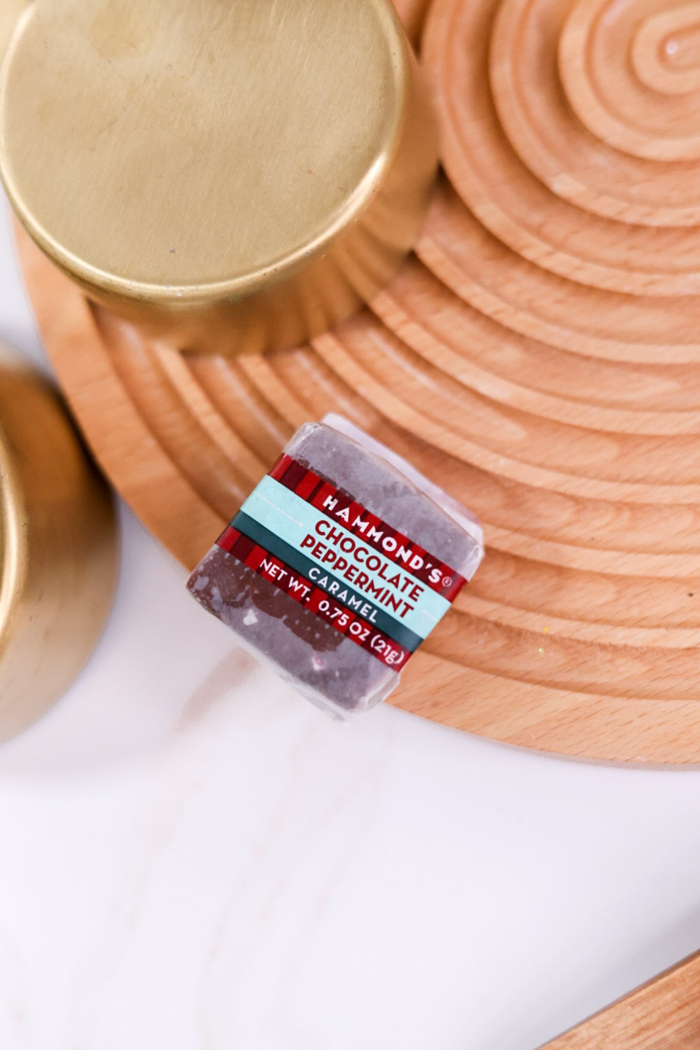 Chocolate Peppermint Caramels