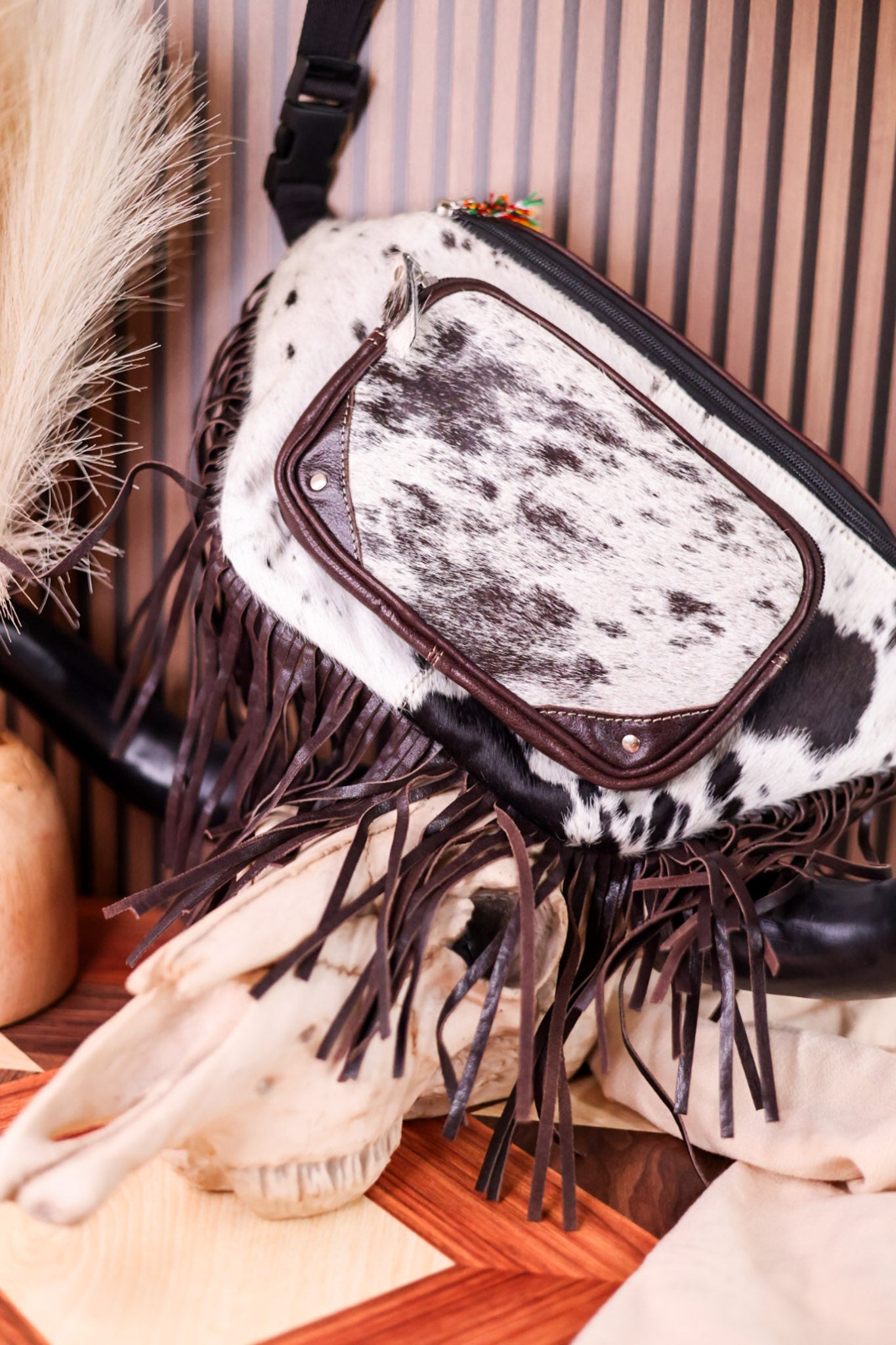 Wild Spirit Hairon Leather Fanny Pack