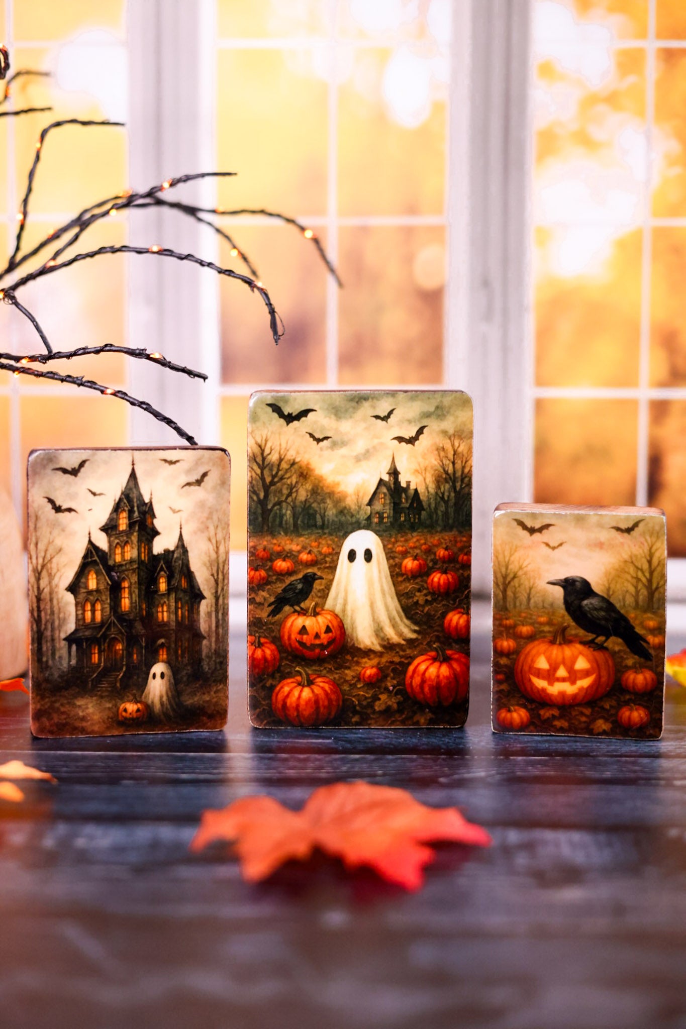 Haunting Halloween Decorative Blocks (3 Styles)