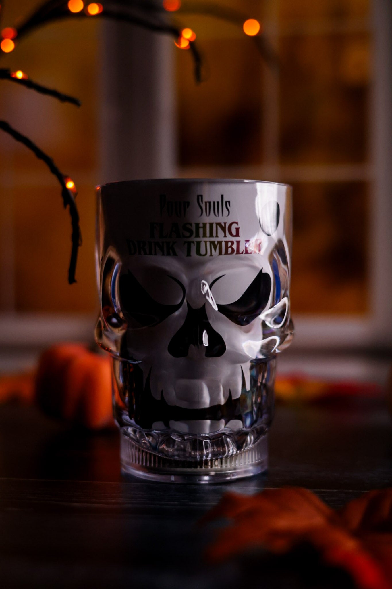 14oz Flashing LED Skull Tumbler