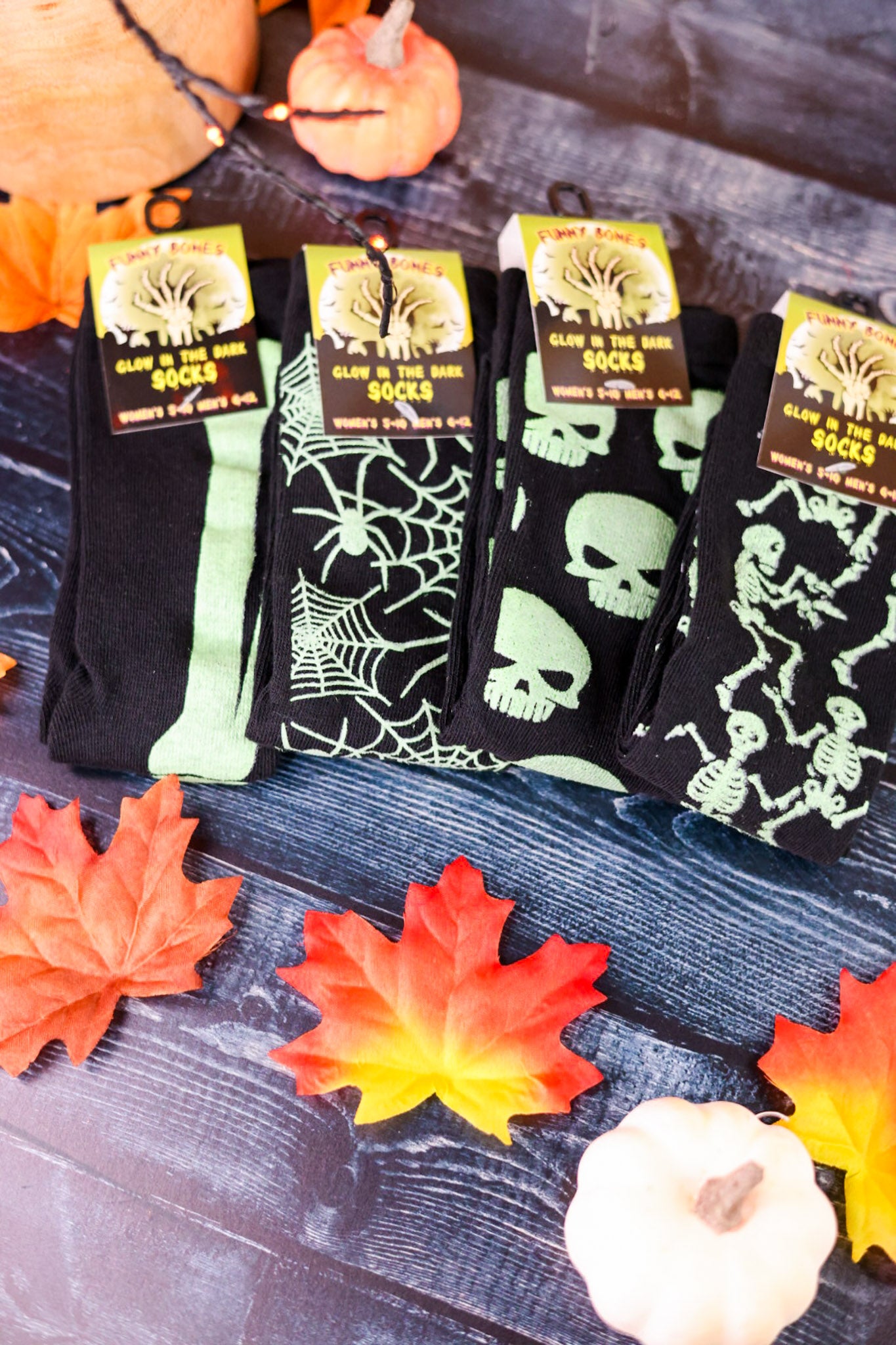 Glow In The Dark Halloween Socks (4 Styles)