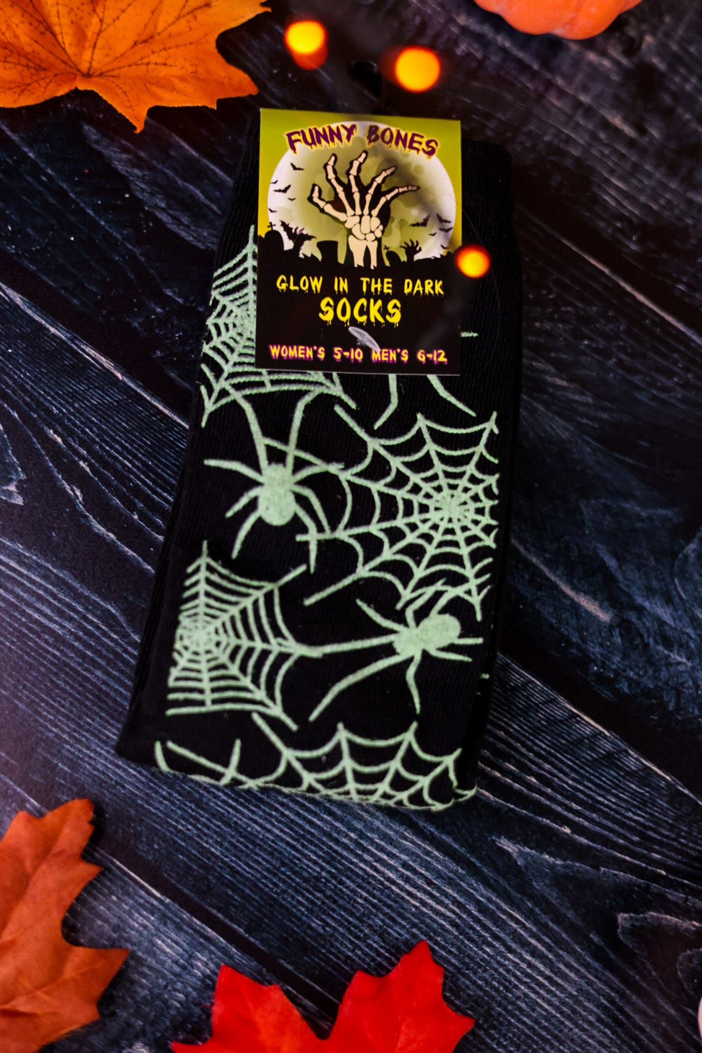 Glow In The Dark Halloween Socks (4 Styles)