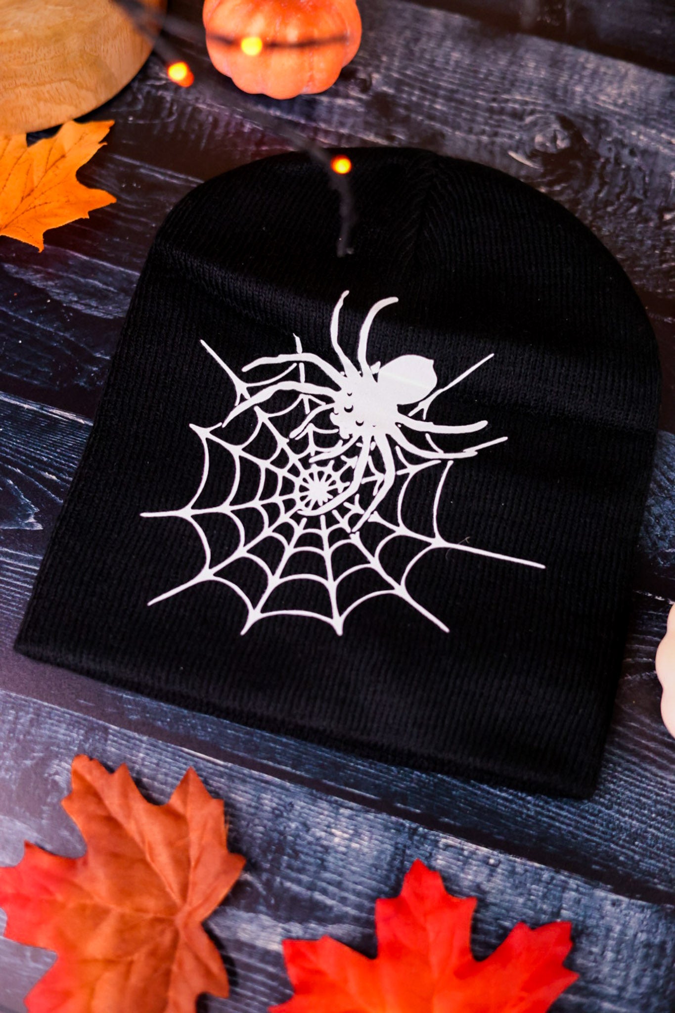 Glow In The Dark Knit Halloween Beanie (4 Styles)