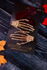Rhinestone Skeleton Hand Hair Clips (2 Colors)