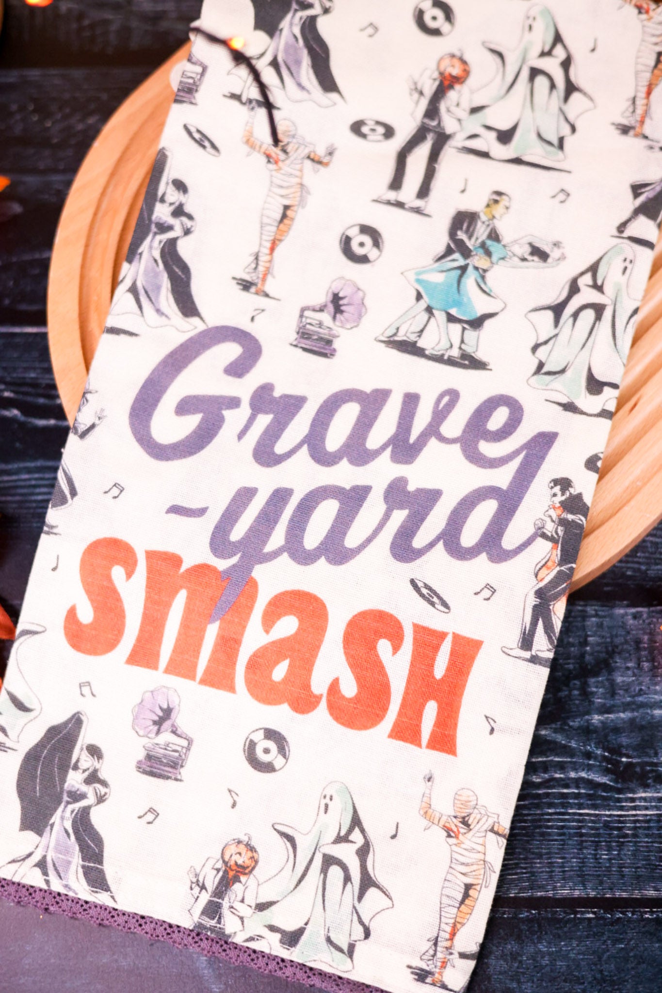 Graveyard Smash Tea Towel
