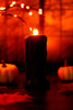 Black "Melting" LED Candle
