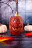 4" Jack O Lantern LED Candle With Flickering Flame