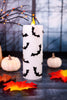7" Black & White Bat LED Pillar Candle