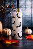 7" Black & White Bat LED Pillar Candle