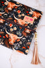 "Prairie" Highland Cow Print Makeup Bag