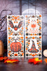 6” Glittery Floral Halloween Block (4 Styles)