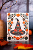 6” Glittery Floral Halloween Block (4 Styles)