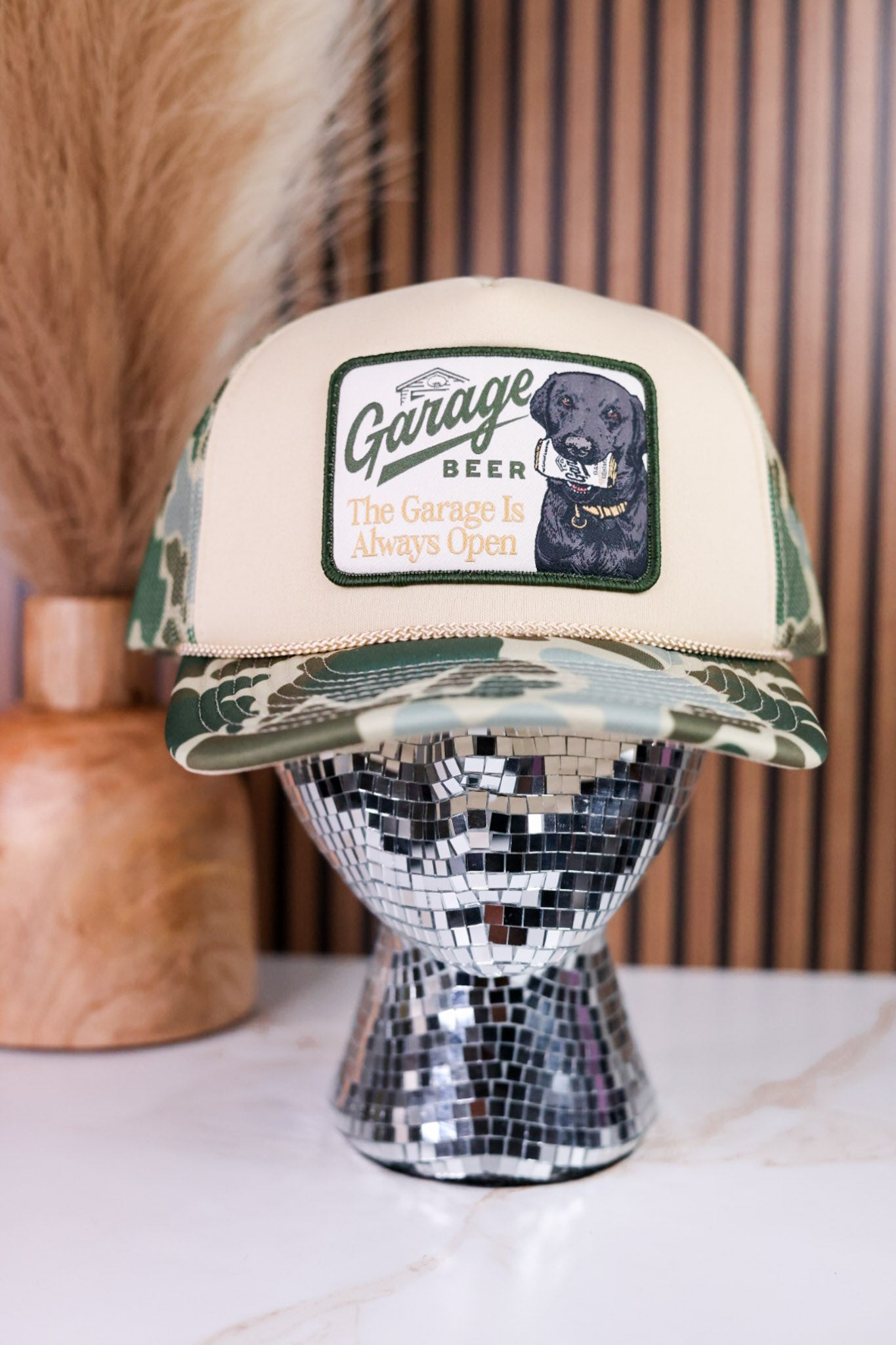 Garage Beer Mallard Camo Trucker Hat