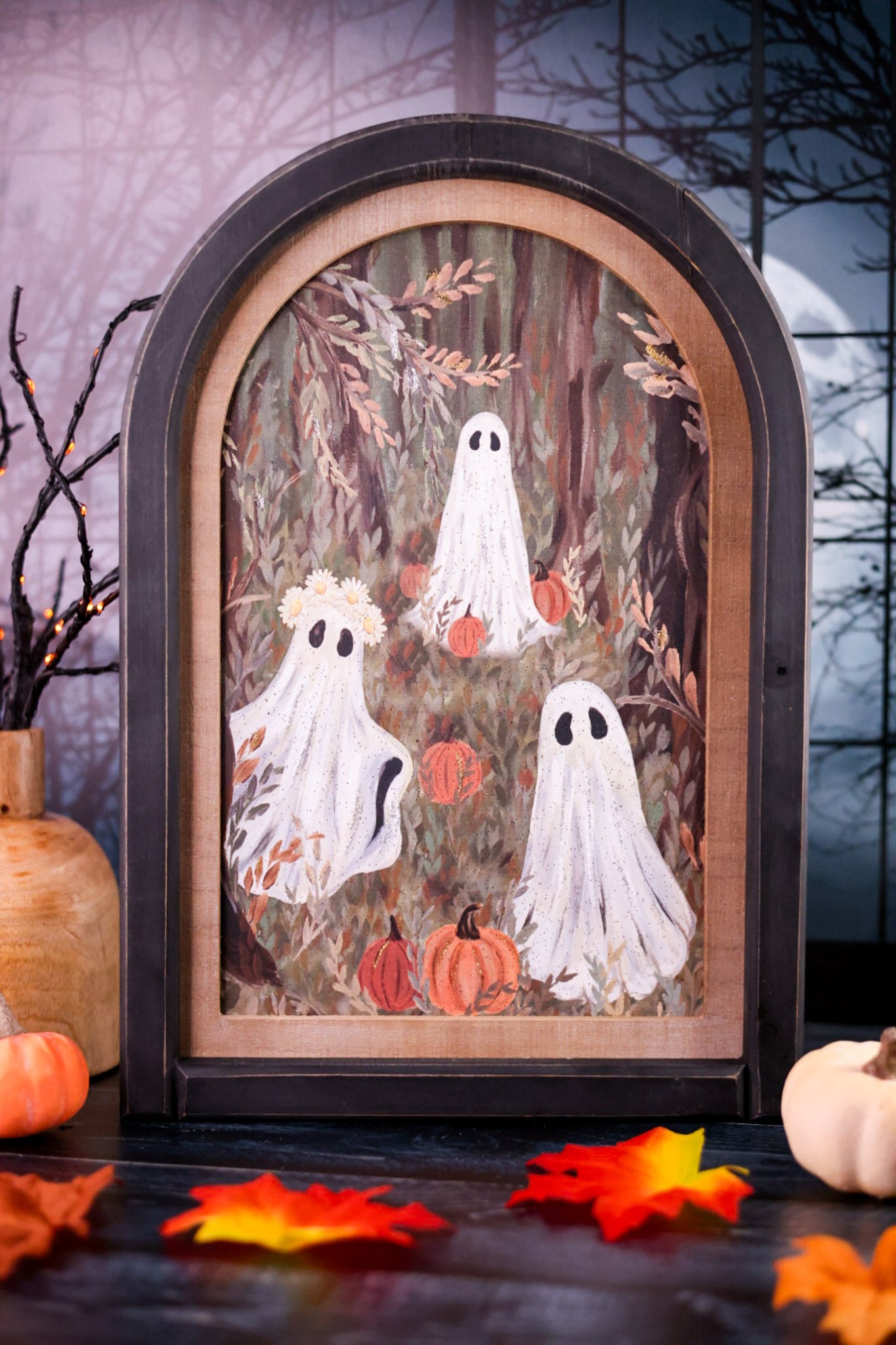 16.5" Ghostly Forest Wall Art