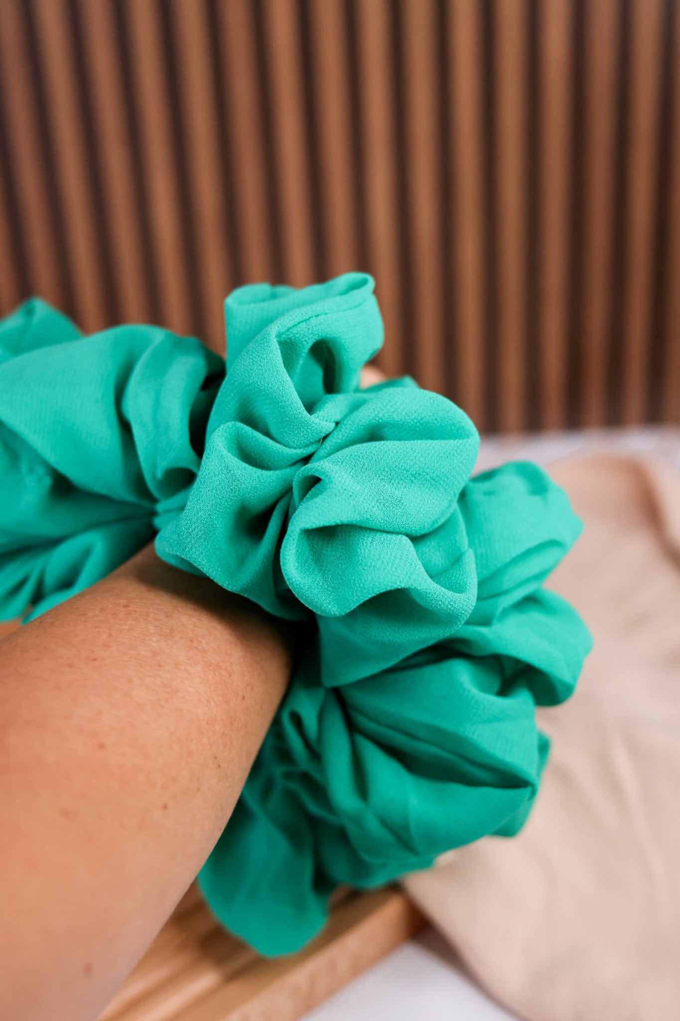 Emerald Green Jumbo Scrunchie