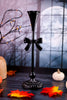 Scalloped Edge Candle Sticks With Bow Accent (2 Sizes)