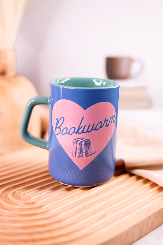 Bookworm 12oz Ceramic Mug