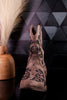Glitzy Western Cutout Boots In Dark Taupe