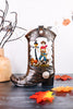 10" LED Boot Water Globe With Cowboy Skeleton