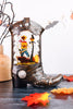 10" LED Boot Water Globe With Cowboy Skeleton