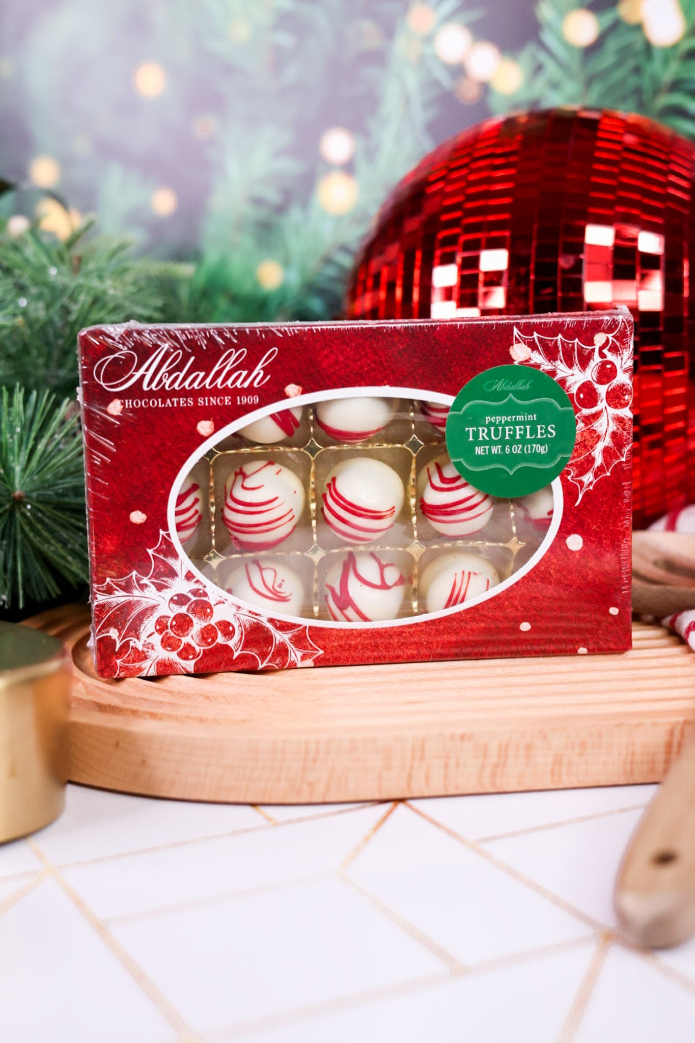 Peppermint Whipping Cream Truffles