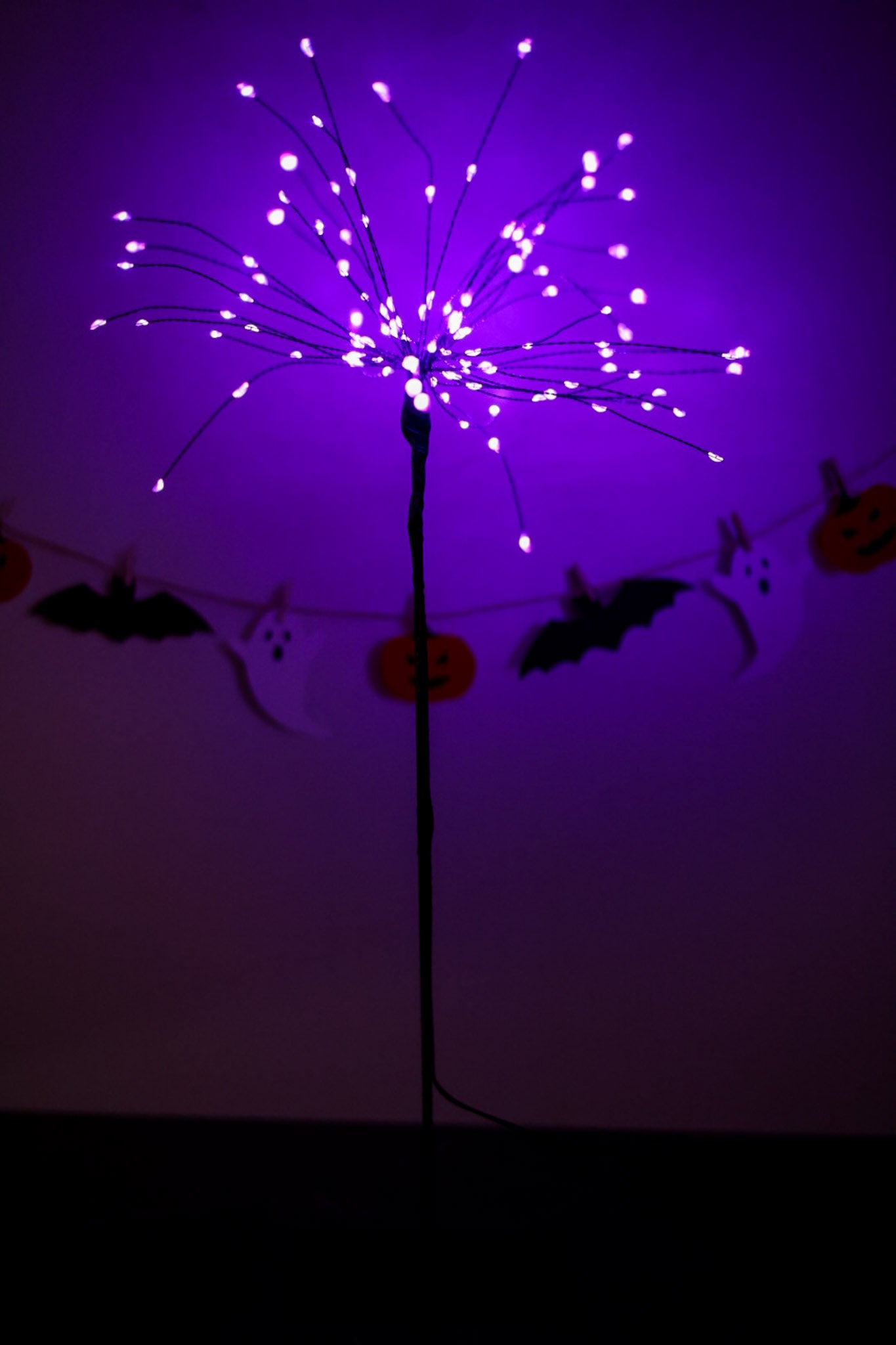 20" Purple LED Burst Tree