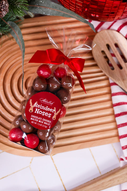 Reindeer Noses Chocolate Covered Malted Milk Balls