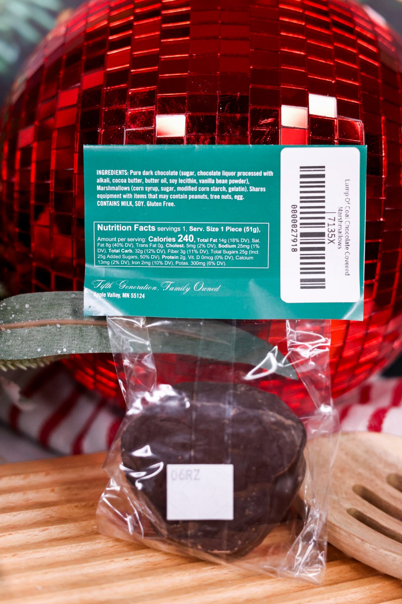 Lump Of Coal Chocolate Covered Marshmallows