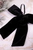 14" Black Velvet Bow Ornament