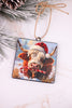 5" Metal Jingle Bull Christmas Ornament