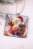 5" Metal Jingle Bull Christmas Ornament