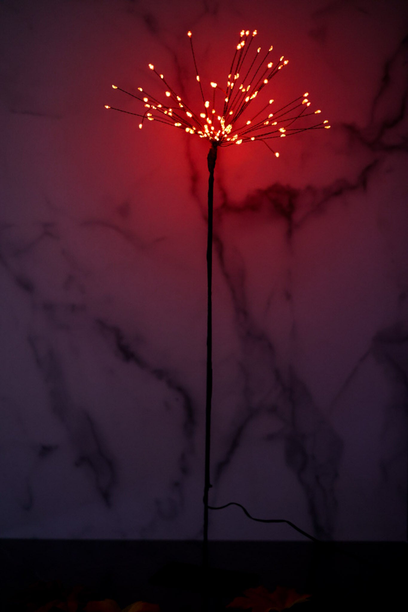 25" Orange LED Burst Tree