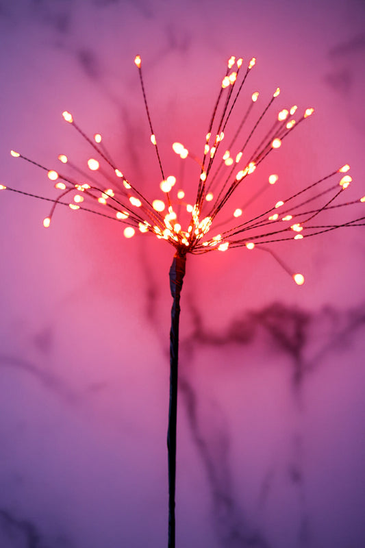 25" Orange LED Burst Tree