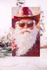 13.5" Cowboy Santa Wall Art