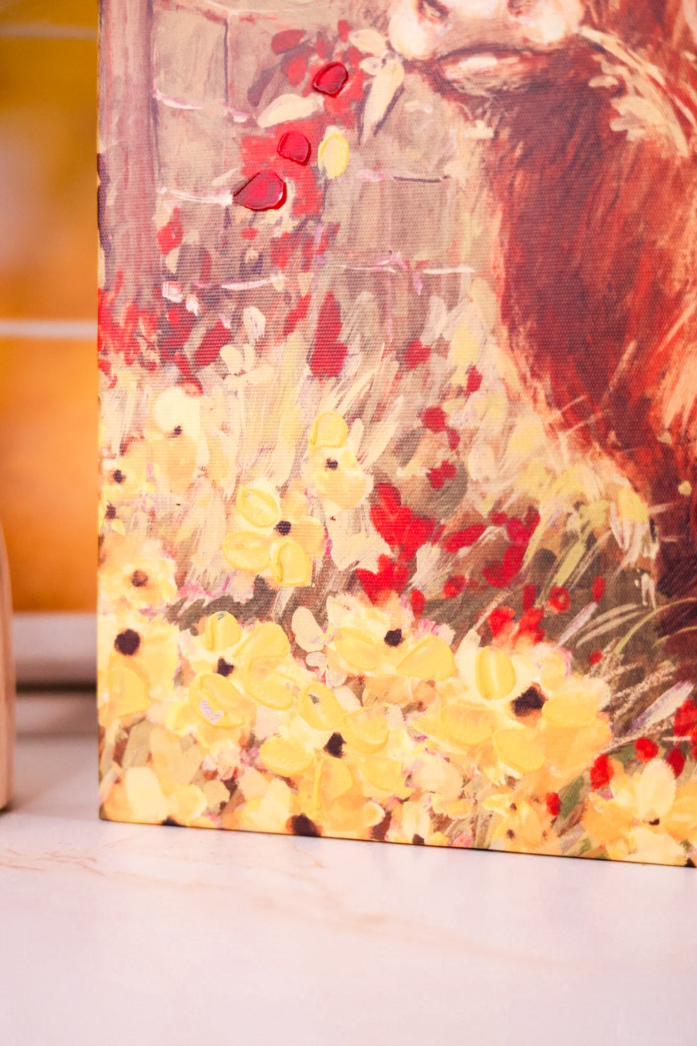 Flower Grazing Highland Cows Wall Art (3 Styles)